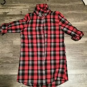 Mid sleeve flannel